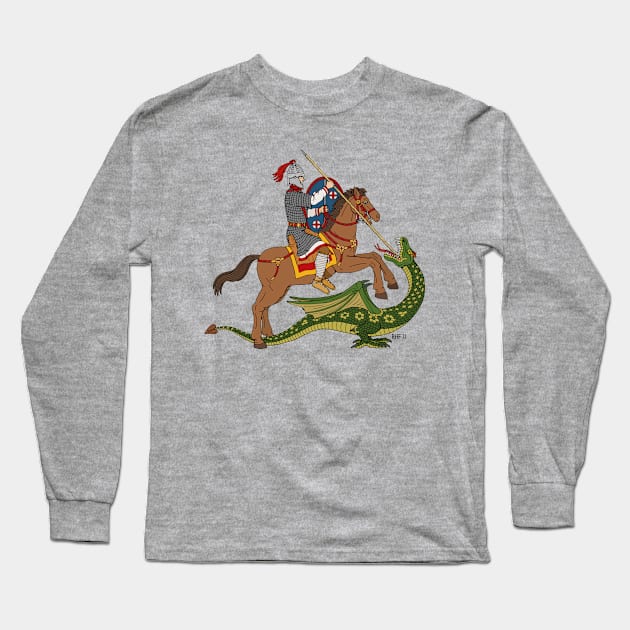 Roman Saint George Long Sleeve T-Shirt by AzureLionProductions